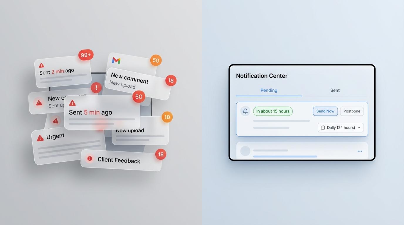 Notification Center for Agencies: Control Client Update Alerts & Email Noise