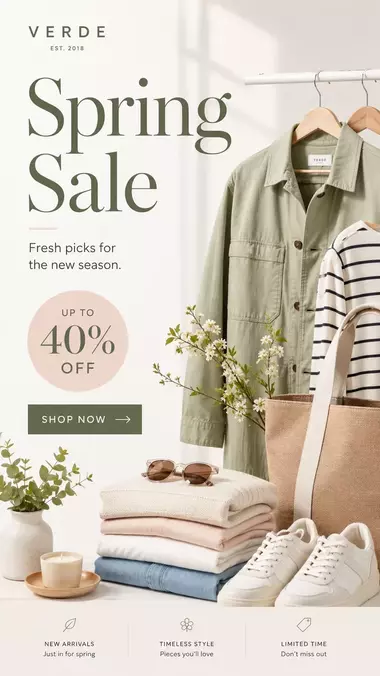 Spring sale campaign