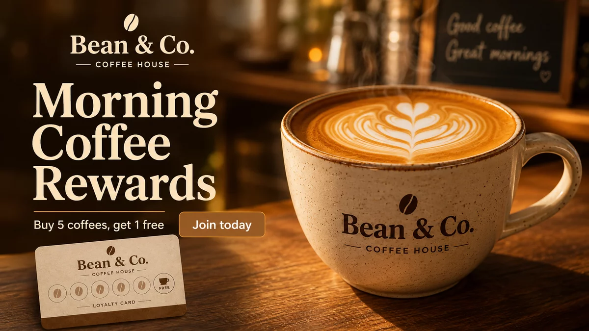 AI suggested coffee shop design